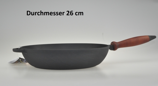 26 cm Pfanne Bräter aus Gusseisen